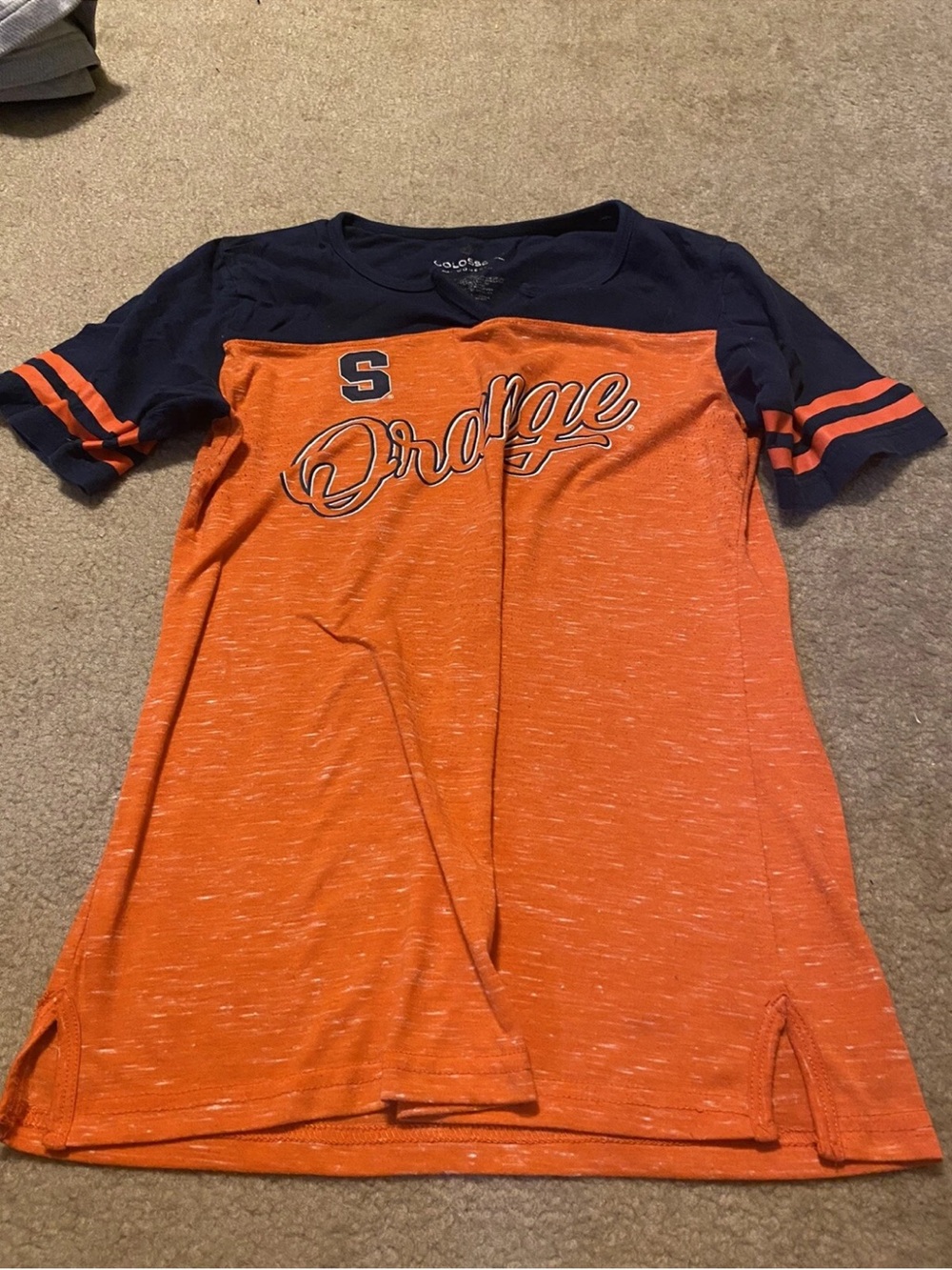 Colosseum Syracuse SU orange college team tshirt top size small